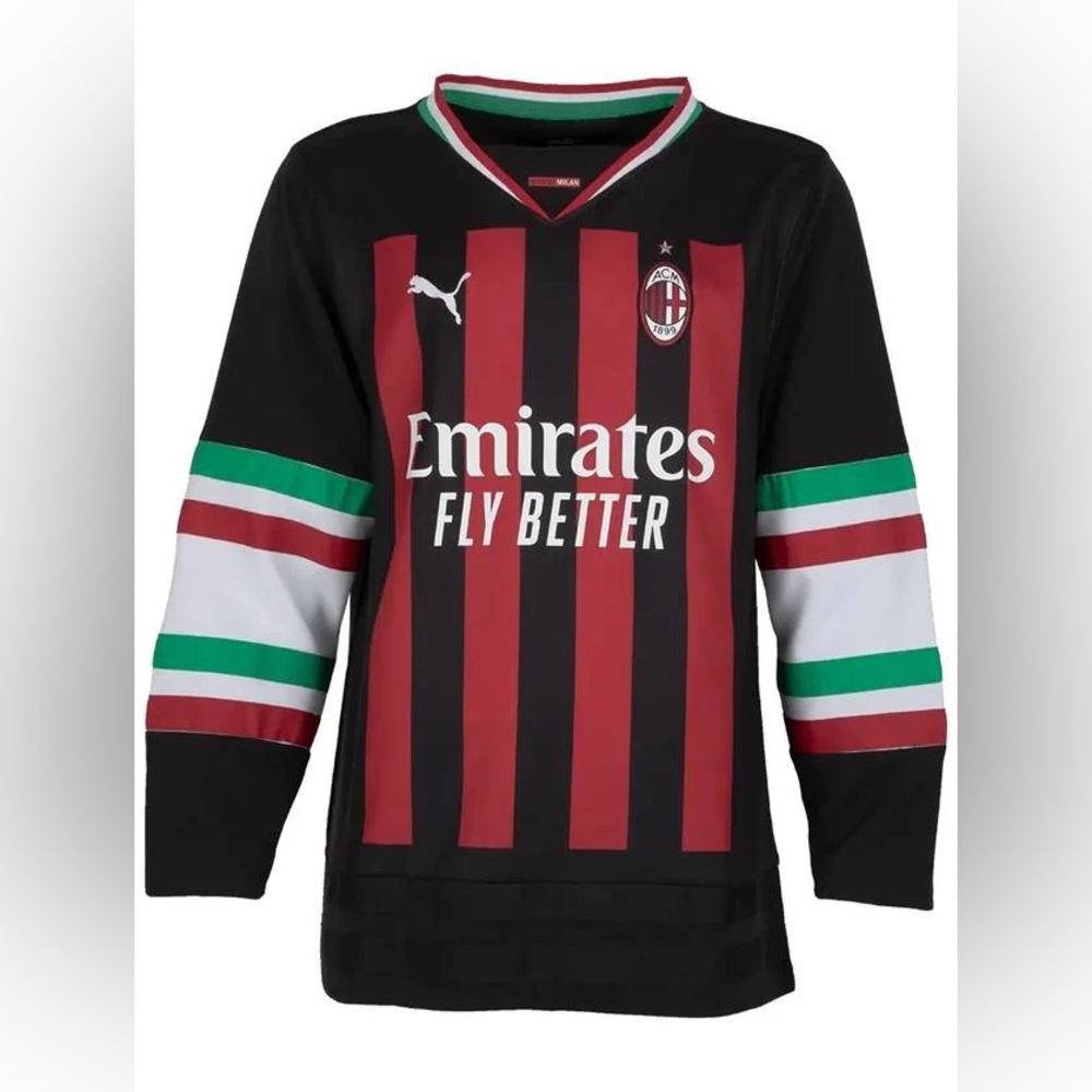 AC Milan Oversize Winter Jersey - Black